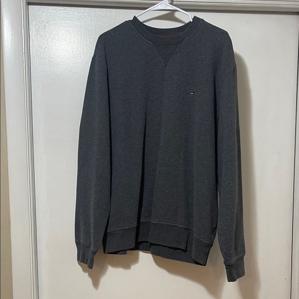 Tommy Hilfiger Dark Gray Sweatshirt size large